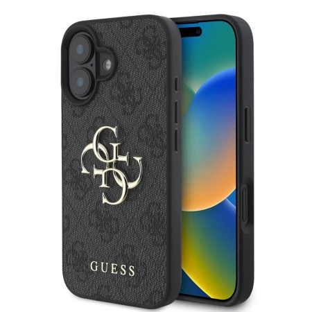 Husa pentru iPhone 16 - Guess Hardcase 4G Big Logo (GUHCP16S4GMGGR) - Black