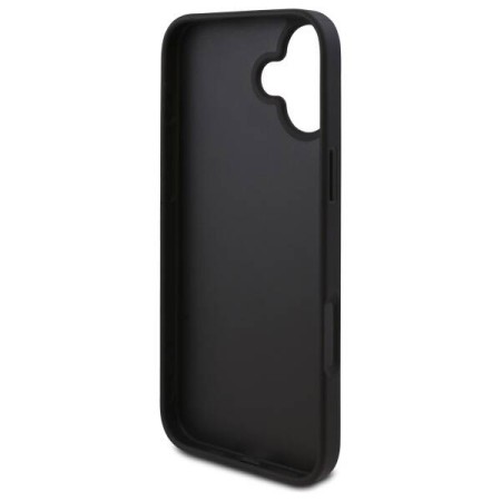 Husa pentru iPhone 16 Plus - Guess Hardcase 4G Triangle Metal Logo (GUHCP16MPG4GPK) - Black