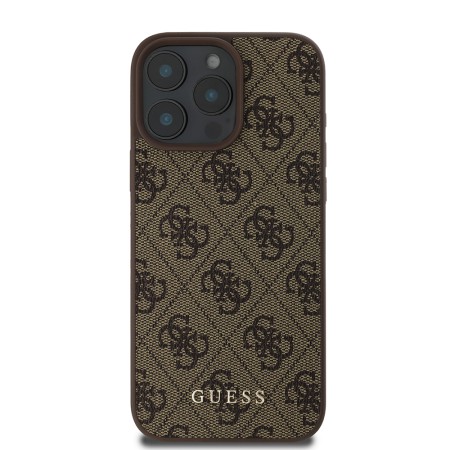 Husa pentru iPhone 16 Pro - Guess Hardcase 4G Classic (GUHCP16LG4GFBR) - Brown