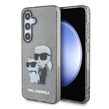 Husa pentru Samsung Galaxy S24 - Karl Lagerfeld Hardcase Glitter (KLHCS24SHNKCTGK) - KarlandChoupette