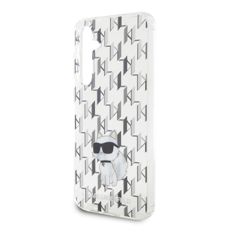 Husa Samsung Galaxy S23 FE - Karl Lagerfeld Hardcase Monogram (KLHCS23FEHNCMKLT) - Transparent Choupette