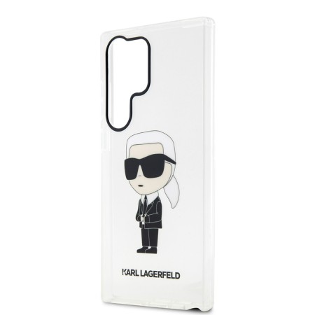 Husa Samsung Galaxy S23 Ultra - Karl Lagerfeld Hardcase Transparent (KLHCS23LHNIKTCT) - Ikonik Karl Lagerfeld