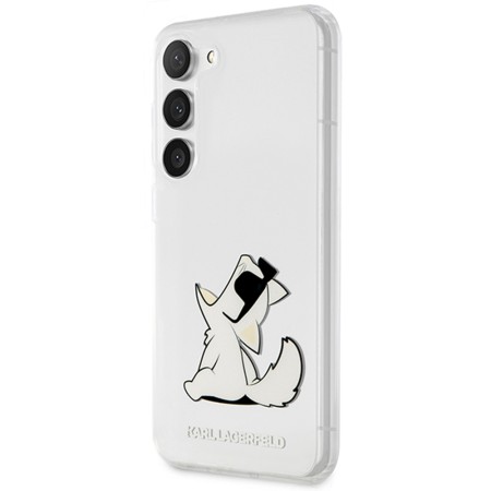 Husa Samsung Galaxy S23 Plus - Karl Lagerfeld Hardcase Transparent (KLHCS23MCFNRC) - Choupette Fun