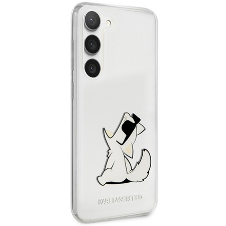 Husa Samsung Galaxy S23 Plus - Karl Lagerfeld Hardcase Transparent (KLHCS23MCFNRC) - Choupette Fun