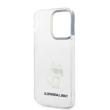 Husa iPhone 14 Pro - Karl Lagerfeld Hardcase Transparent (KLHCP14LHNCHTCT) - Ikonik Choupette