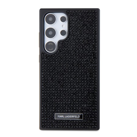 Husa Samsung Galaxy S24 Ultra - Karl Lagerfeld Hardcase Rhinestone (KLHCS24LHDSPRK) - Logo Metal Plate