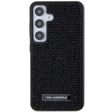 Husa Samsung Galaxy S24 - Karl Lagerfeld Hardcase Rhinestone (KLHCS24SHDSPRK) - Metal Logo