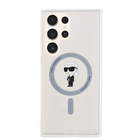 Husa pentru Samsung Galaxy S23 Ultra - Karl Lagerfeld IML MagSafe (KLHMS23LHFCKNOT) - Transparent Ikonik