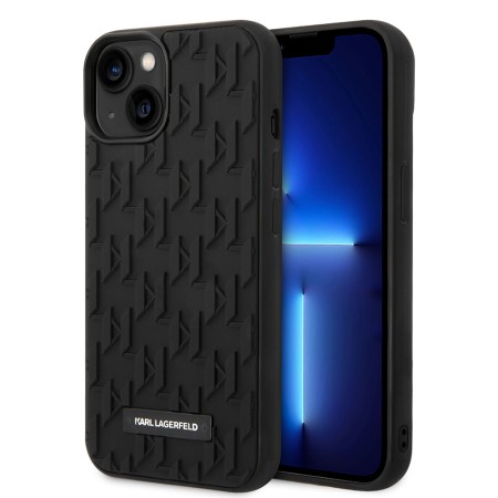 Husa pentru iPhone 14 Plus / iPhone 15 Plus - Karl Lagerfeld 3D Design (KLHCP14MRUPKLPK) - Monogram