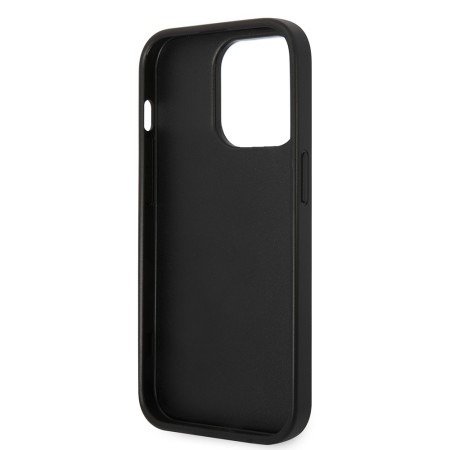 Husa pentru iPhone 14 Pro - Karl Lagerfeld Saffiano (KLHCP14LSAPCHK) - Choupette Head