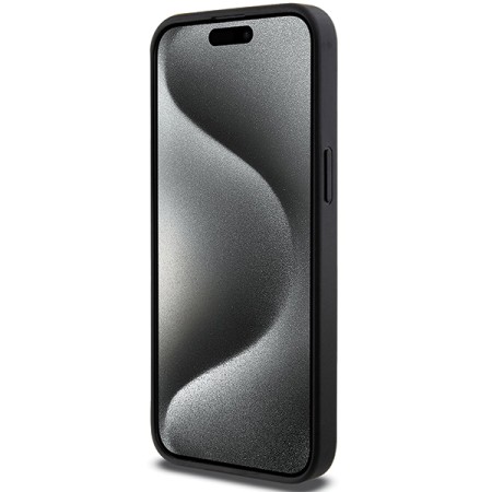 Husa pentru iPhone 14 Pro Max - Karl Lagerfeld Saffiano Gripstand (KLHCP14XGSACHPK) - Choupette