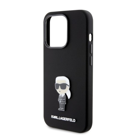 Husa pentru iPhone 15 Pro - Karl Lagerfeld Silicone (KLHCP15LSMHKNPK) - Ikonik