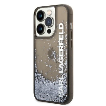 Husa pentru iPhone 14 Pro - Karl Lagerfeld Hardcase Liquid Glitter (KLHCP14LLCKVK) - Elong