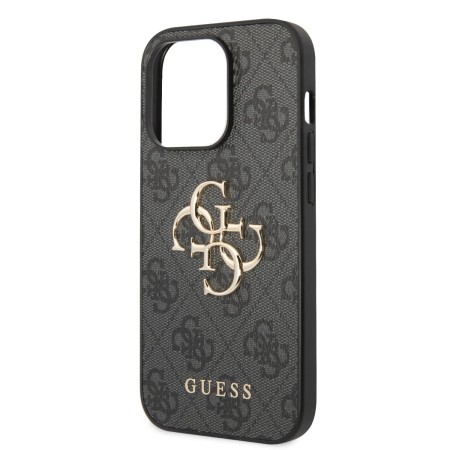 Husa pentru iPhone 15 Pro - Guess Hardcase 4G Big Metal Logo (GUHCP15L4GMGGR) - Grey