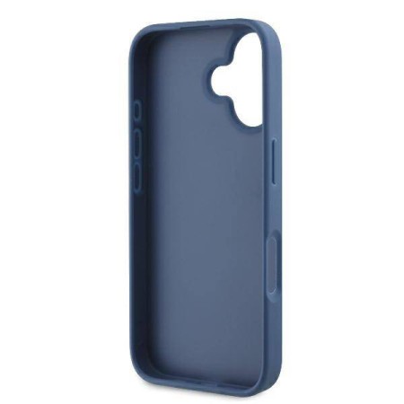 Husa pentru iPhone 16 - Guess Hardcase 4G Bottom Stripe (GUHCP16SG4GLBL) - Blue