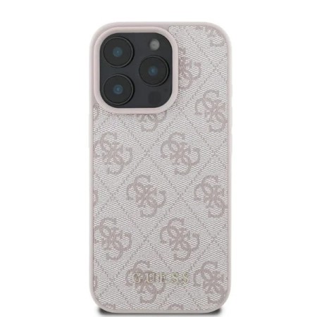 Husa pentru iPhone 16 Pro - Guess Hardcase 4G Classic (GUHCP16LG4GFPI) - Pink