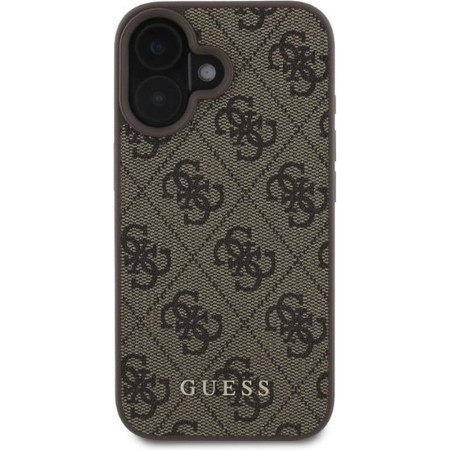 Husa pentru iPhone 16 Plus - Guess Hardcase 4G Classic (GUHCP16MG4GFBR) - Brown