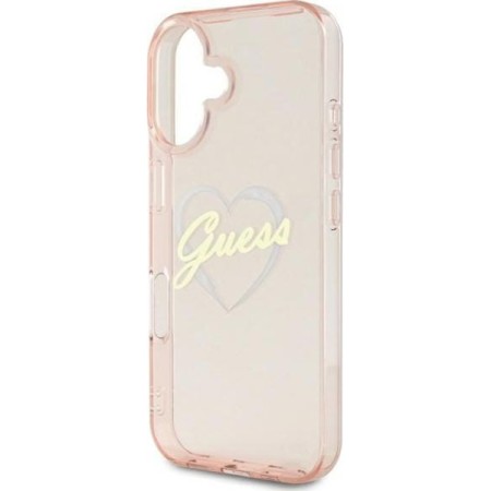 Husa pentru iPhone 16 Plus - Guess Hardcase IML Heart (GUHCP16MHCHGSPT) - Clear