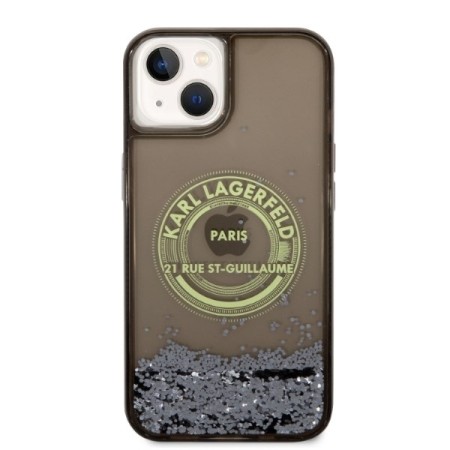 Husa pentru iPhone 15 Plus / iPhone 14 Plus - Karl Lagerfeld Hardcase Liquid Glitter (KLHCP14MLCRSGRK) - RSG