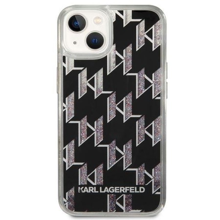 Husa pentru iPhone 15 Plus / iPhone 14 Plus - Karl Lagerfeld Hardcase Liquid Glitter (KLHCP14MLMNMK) - Monogram