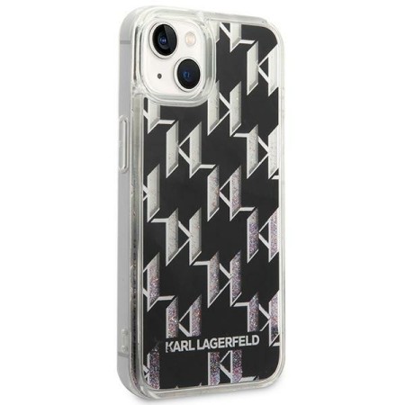 Husa pentru iPhone 15 Plus / iPhone 14 Plus - Karl Lagerfeld Hardcase Liquid Glitter (KLHCP14MLMNMK) - Monogram