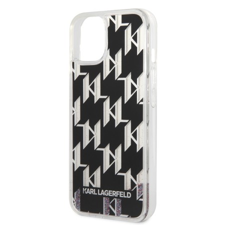 Husa pentru iPhone 15 / iPhone 14 / iPhone 13 - Karl Lagerfeld Hardcase Liquid Glitter (KLHCP14SLMNMK) - Monogram