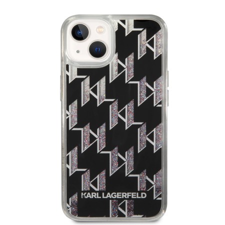 Husa pentru iPhone 15 / iPhone 14 / iPhone 13 - Karl Lagerfeld Hardcase Liquid Glitter (KLHCP14SLMNMK) - Monogram