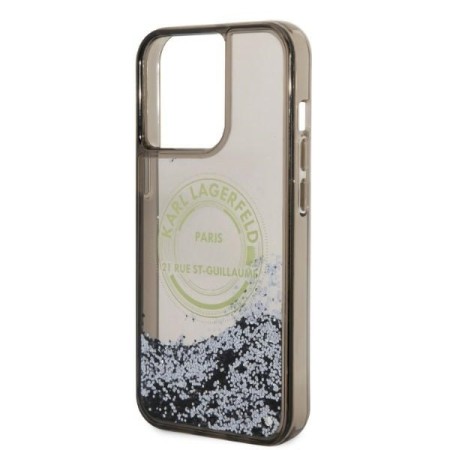 Husa pentru iPhone 14 Pro Max - Karl Lagerfeld Hardcase Liquid Glitter (KLHCP14XLCRSGRK) - RSG