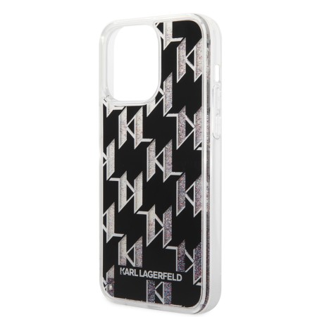 Husa pentru iPhone 14 Pro Max - Karl Lagerfeld Hardcase Liquid Glitter (KLHCP14XLMNMK) - Monogram