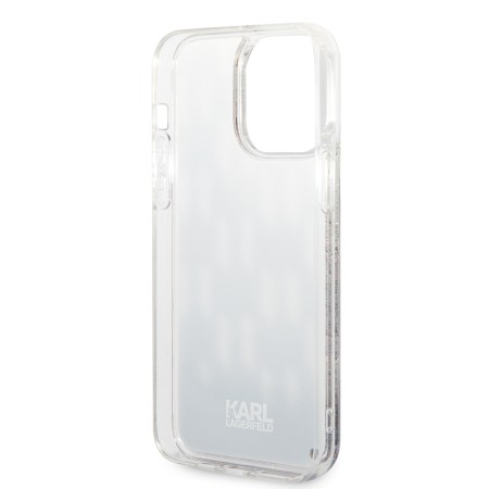 Husa pentru iPhone 14 Pro Max - Karl Lagerfeld Hardcase Liquid Glitter (KLHCP14XLMNMK) - Monogram