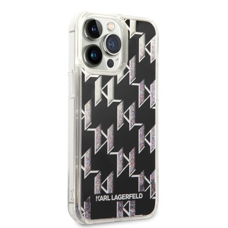 Husa pentru iPhone 14 Pro Max - Karl Lagerfeld Hardcase Liquid Glitter (KLHCP14XLMNMK) - Monogram