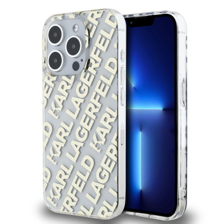 Husa pentru iPhone 15 Pro - Karl Lagerfeld IML Luxury (KLHCP15LHKDPNSK) - Mono KL PatternandCord