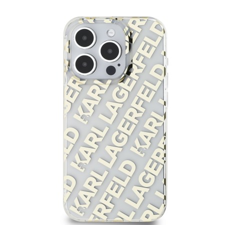 Husa pentru iPhone 15 Pro - Karl Lagerfeld IML Luxury (KLHCP15LHKDPNSK) - Mono KL PatternandCord