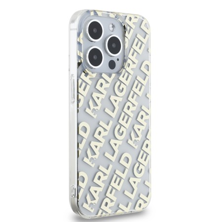 Husa pentru iPhone 15 Pro - Karl Lagerfeld IML Luxury (KLHCP15LHKDPNSK) - Mono KL PatternandCord