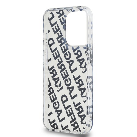 Husa pentru iPhone 15 Pro - Karl Lagerfeld IML Luxury (KLHCP15LHKDPNSK) - Mono KL PatternandCord