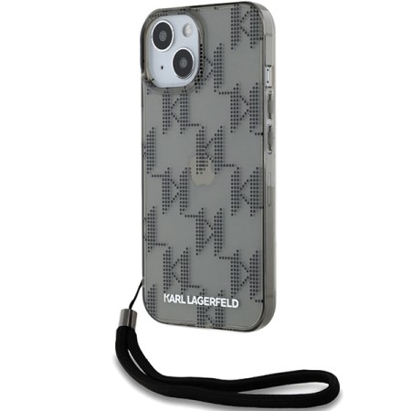 Husa pentru iPhone 15 / iPhone 14 / iPhone 13 - Karl Lagerfeld IML Luxury (KLHCP15SHKDPNSK) - Mono KL PatternandCord