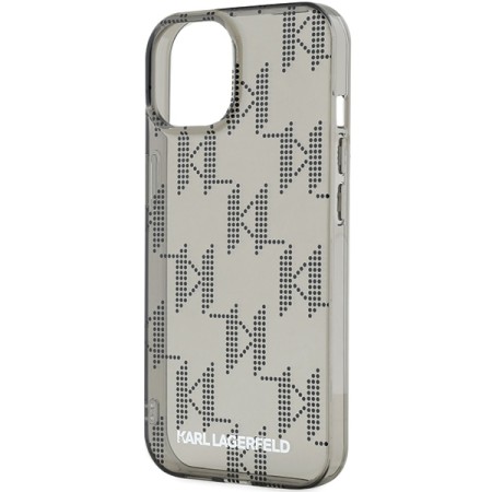 Husa pentru iPhone 15 / iPhone 14 / iPhone 13 - Karl Lagerfeld IML Luxury (KLHCP15SHKDPNSK) - Mono KL PatternandCord