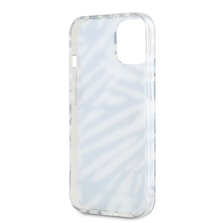 Husa pentru iPhone 15 / iPhone 14 / iPhone 13 - Karl Lagerfeld IML Luxury (KLHCP15SHZBPKCCK) - Zebra PatternandCord