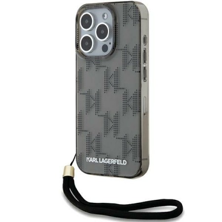 Husa pentru iPhone 15 Pro Max - Karl Lagerfeld IML Luxury (KLHCP15XHKDPNSK) - Mono KL PatternandCord