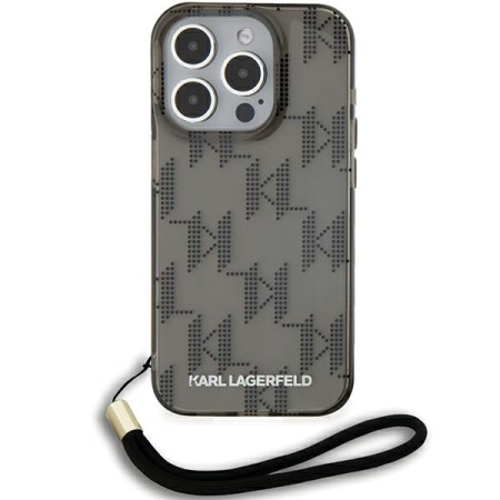 Husa pentru iPhone 15 Pro Max - Karl Lagerfeld IML Luxury (KLHCP15XHKDPNSK) - Mono KL PatternandCord