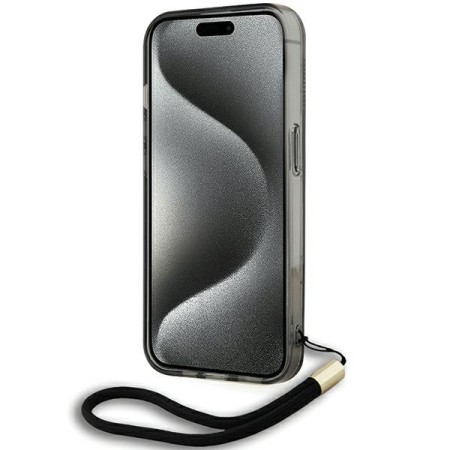 Husa pentru iPhone 15 Pro Max - Karl Lagerfeld IML Luxury (KLHCP15XHKDPNSK) - Mono KL PatternandCord