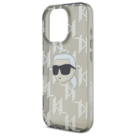 Husa pentru iPhone 16 - Karl Lagerfeld IML Luxury (KLHCP16SHKLPKHK) - Karl Head Electroplated