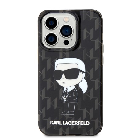 Husa iPhone 15 Pro Max - Karl Lagerfeld Hardcase Monogram (KLHCP15XHNKMKLK) - Ikonik