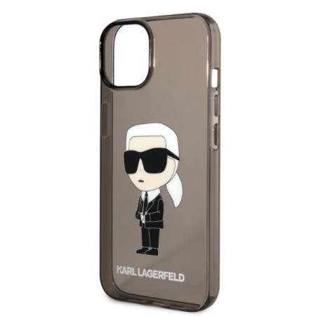 Husa iPhone 15 Plus / iPhone 14 Plus - Karl Lagerfeld Hardcase (KLHCP14MHNIKTCK) - Ikonik Karl Lagerfeld