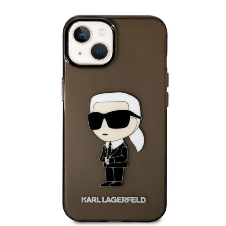 Husa iPhone 15 Plus / iPhone 14 Plus - Karl Lagerfeld Hardcase (KLHCP14MHNIKTCK) - Ikonik Karl Lagerfeld