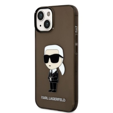 Husa iPhone 15 Plus / iPhone 14 Plus - Karl Lagerfeld Hardcase (KLHCP14MHNIKTCK) - Ikonik Karl Lagerfeld