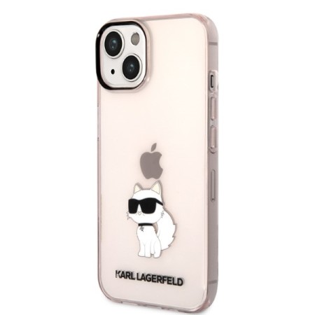 Husa iPhone 15 Plus / iPhone 14 Plus - Karl Lagerfeld Hardcase (KLHCP14MHNCHTCP) - Ikonik Choupette