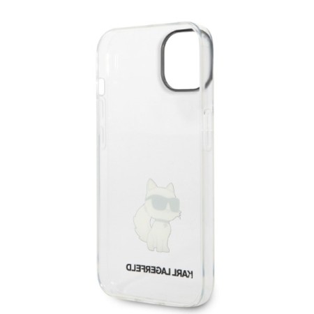 Husa iPhone 15 Plus / iPhone 14 Plus - Karl Lagerfeld Hardcase Transparent (KLHCP14MHNCHTCT) - Ikonik Choupette