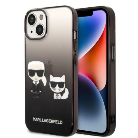 Husa iPhone 15 Plus / iPhone 14 Plus - Karl Lagerfeld Hardcase (KLHCP14MTGKCK) - Gradient Ikonik KarlandChoupette