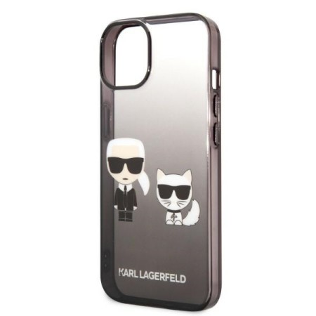 Husa iPhone 15 Plus / iPhone 14 Plus - Karl Lagerfeld Hardcase (KLHCP14MTGKCK) - Gradient Ikonik KarlandChoupette